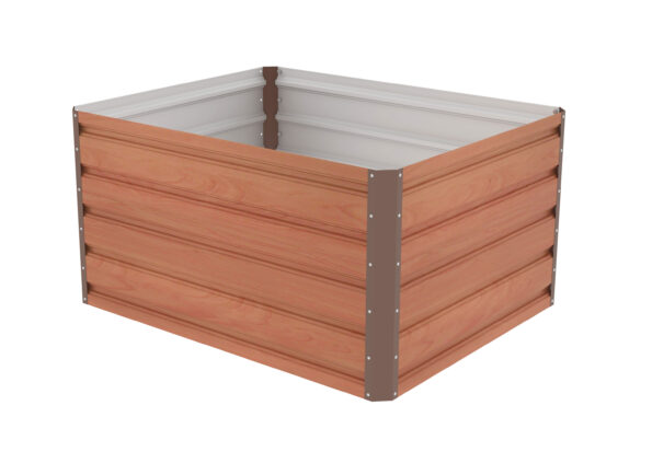 Vyvýšený záhon G21 Daisy 100 x 80 x 52 cm, plechový, hnedý – Obrázok 4