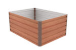 Vyvýšený záhon G21 Daisy 120 x 90 x 52 cm, plechový, hnedý – Obrázok 4