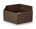 Vyvýšený záhon Prosperplast BASE WOODY hnedý 148 cm – Obrázok 2