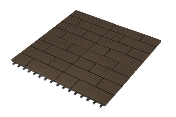 WPC dlaždice G21 Samoa Indický teak 2,3 x 30 x 30 cm – Obrázok 2