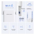 WiFi extender TP-Link Mercusys ME80X AP/Extender/Repeater - AX3000, 1x GLAN – Obrázok 3