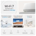 WiFi router TP-Link Deco BE22(1-pack) BE3600, WiFi 7, 2x GLAN, USB, 2,4/5GHz – Obrázok 2