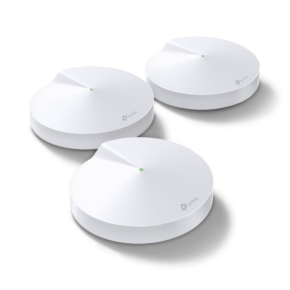 WiFi-router-TP-Link-Deco-M5-3-Pack-2x-GLAN-1x-USB-400Mbps-24GHz-867Mbps-5GHz WiFi router TP-Link Deco M5 (3-Pack) 2x GLAN, 1x USB/ 400Mbps 2,4GHz/ 867Mbps 5GHz – Obrázok 1