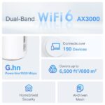 WiFi router TP-Link Deco PX50(3-pack) AX3000 + G15000, WiFi 6E, 1x 2.5GLAN, 2x GLAN / 574Mbps 2,4GHz/ 2402Mbps 5GHz – Obrázok 3