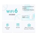 WiFi router TP-Link Deco X50(1-pack) WiFi 6, 3x GLAN, 2,4/5GHz AX3000 – Obrázok 3