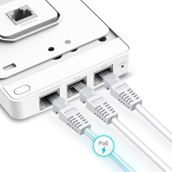 WiFi router TP-Link EAP615-Wall AP, 3x GLAN, 2,4 a 5 GHz, AX1800, Omáda SDN – Obrázok 5