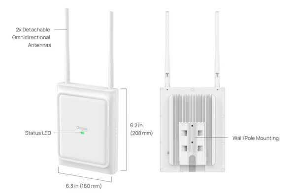 WiFi router TP-Link EAP725-Outdoor vonkajší AP, Wi-Fi 7 1× 2,5G LAN, 2,4 a 5 GHz, BE3600, BT 5.2, Omada SDN – Obrázok 7