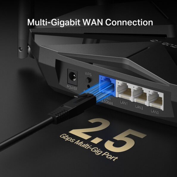 WiFi router TP-Link MERCUSYS MR85X AX3000 AP/router, 3x GLAN, 1x 2.5GWAN/ 2,4/5GHz – Obrázok 5