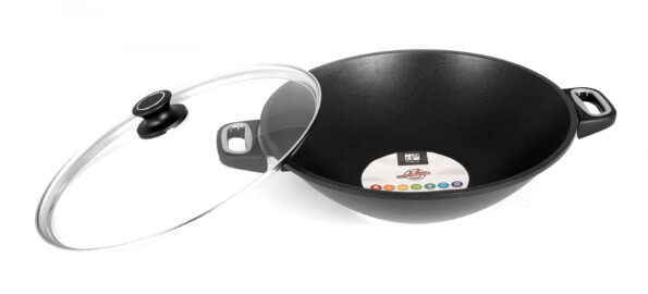 Wok panvica G21 Lagoon 36 cm s pokrievkou – Obrázok 4