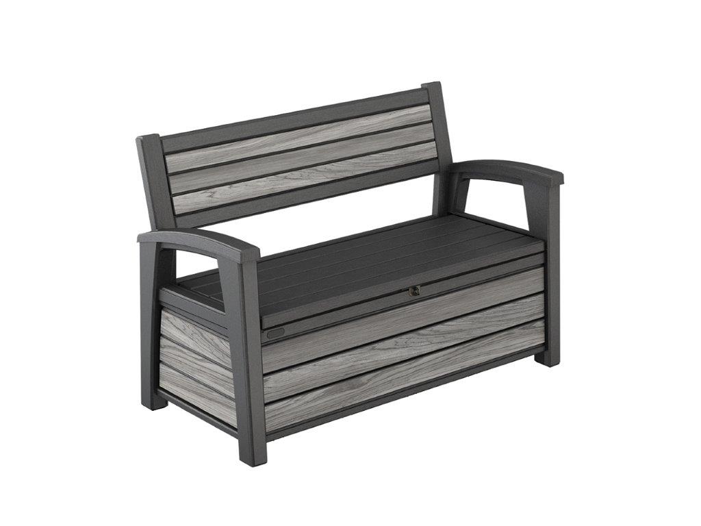 Zahradna-lavica-Keter-Deco-Garden-Bench-Storm-grey Záhradná lavica Keter Deco Garden Bench Storm grey – Obrázok 1