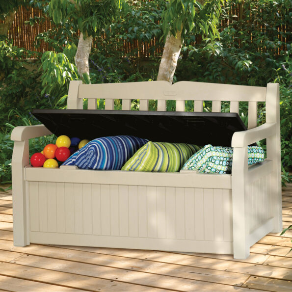 Záhradná lavica Keter Eden Garden Bench 265L béžová – Obrázok 3