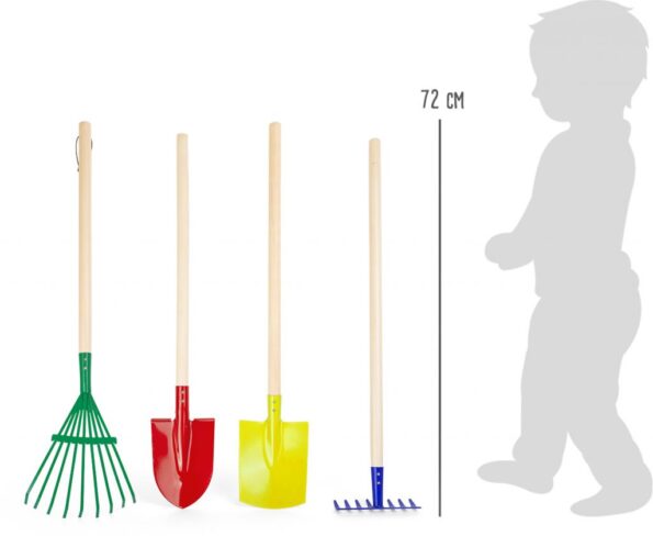 Záhradné náradie Small Foot detský set, farebné – Obrázok 2