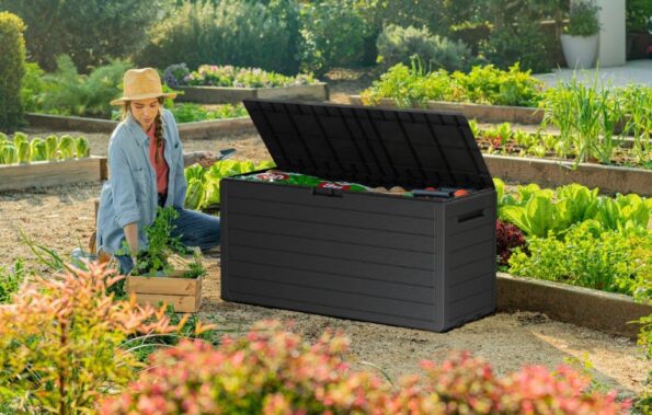 Záhradný box Keter Atlas 270 l grafitový – Obrázok 4