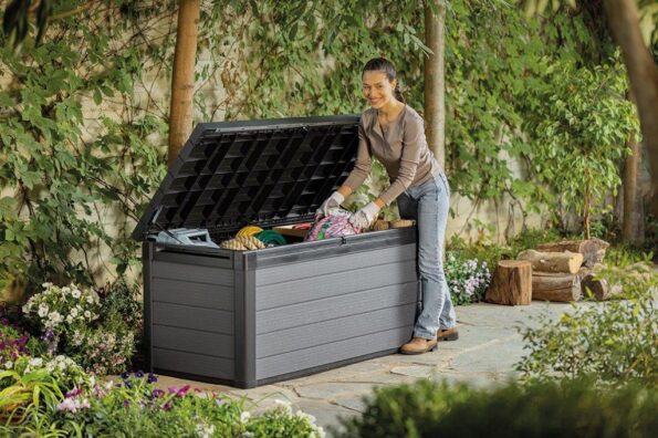 Záhradný box Keter Cortina 570 L šedý – Obrázok 3