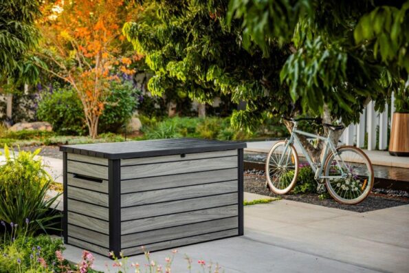 Záhradný box Keter Deco 870 l storm grey – Obrázok 3