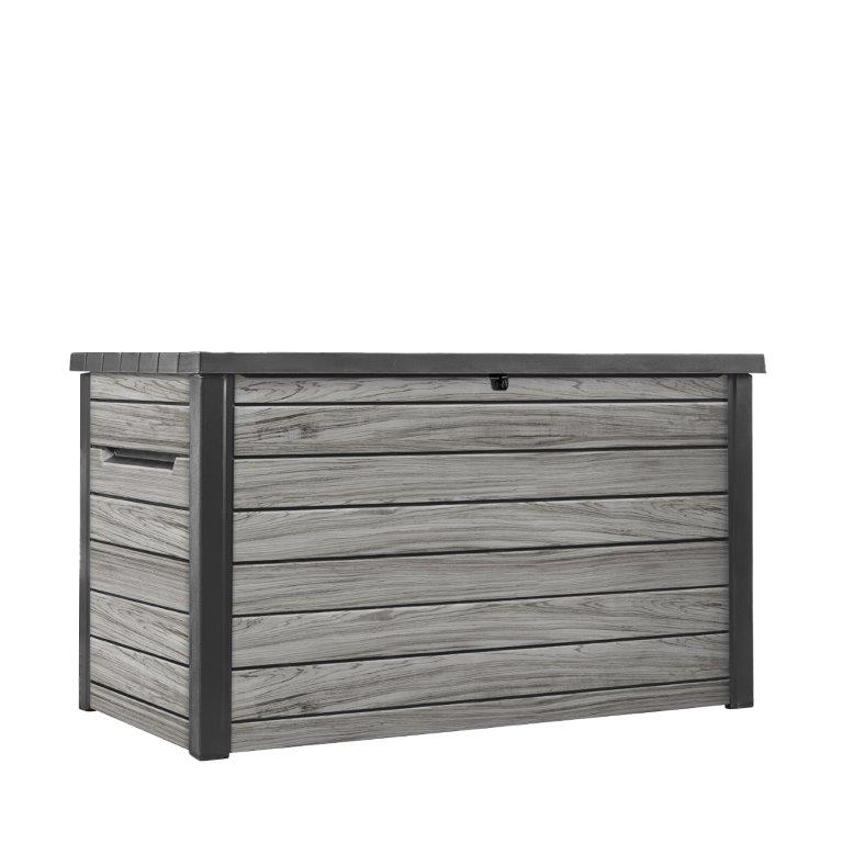 Zahradny-box-Keter-Deco-870-l-storm-grey Záhradný box Keter Deco 870 l storm grey – Obrázok 1