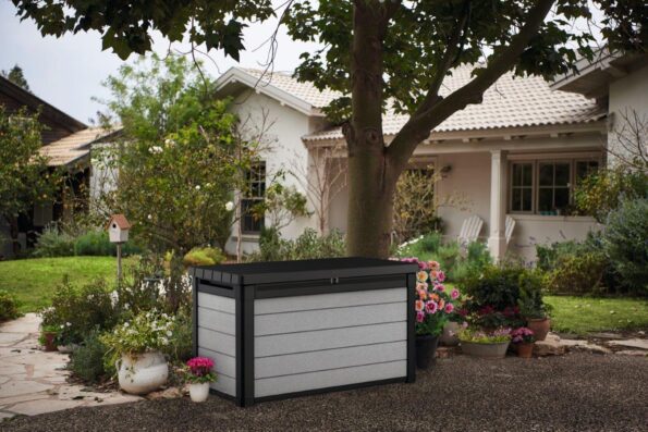 Záhradný box Keter Denali DuoTech 380L šedo-hnedý – Obrázok 2