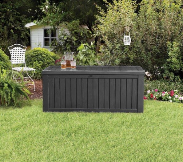 Záhradný box Keter Rockwood 570 L grafitový – Obrázok 4
