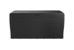 Záhradný box Keter Samoa Rattan Box 270L grafitový