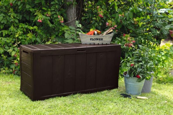 Záhradný box Keter Sherwood 270L hnedý – Obrázok 5