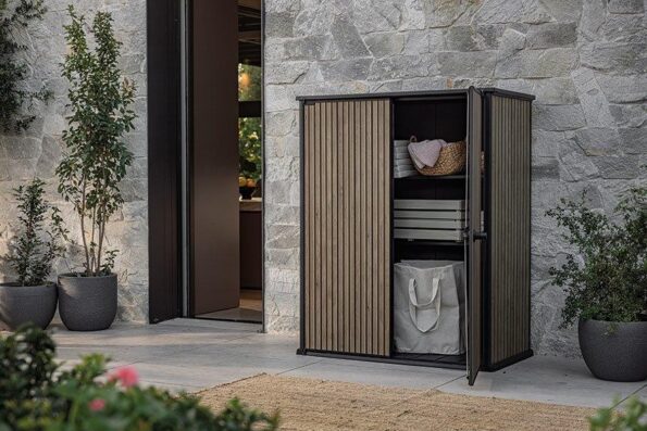 Záhradný box Keter Signature 1400 l Venetian hnedý – Obrázok 2