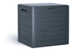 Záhradný box Prosperplast WOODEBOX antracit 140L
