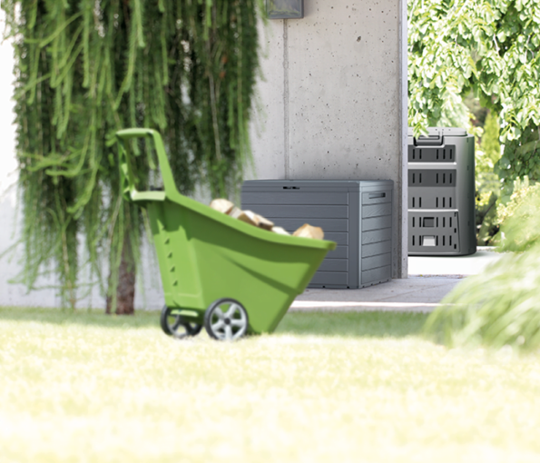 Záhradný box Prosperplast WOODEBOX antracit 140L – Obrázok 3