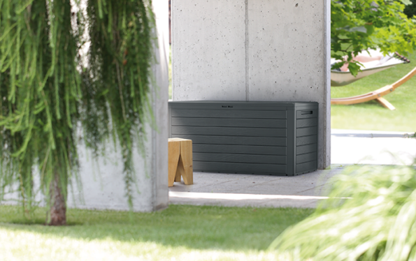 Záhradný box Prosperplast WOODEBOX antracit 280L – Obrázok 2