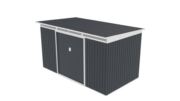 Záhradný domček G21 GRAH 700 - 340 x 206 cm, antracitový – Obrázok 4