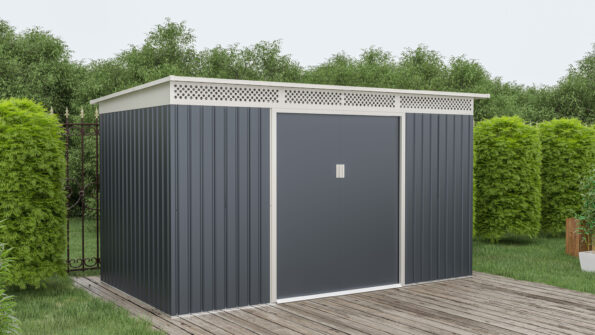 Záhradný domček G21 GRAH 700 - 340 x 206 cm, antracitový – Obrázok 5