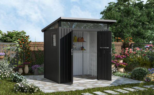 Záhradný domček G21 Madison 427 - 225 x 190 cm, slate grey – Obrázok 4