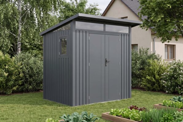Záhradný domček G21 Madison 427 - 225 x 190 cm, slate grey – Obrázok 5