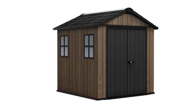 Záhradný domček Keter Apex 7,5 x 7 Walnut, s podlahou – Obrázok 2