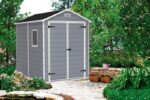 Záhradný domček Keter MANOR 6 x 8 DD šedý / biely – Obrázok 4
