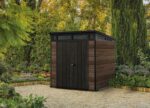 Záhradný domček Keter PENT Signature 7x7 Walnut, s podlahou – Obrázok 2