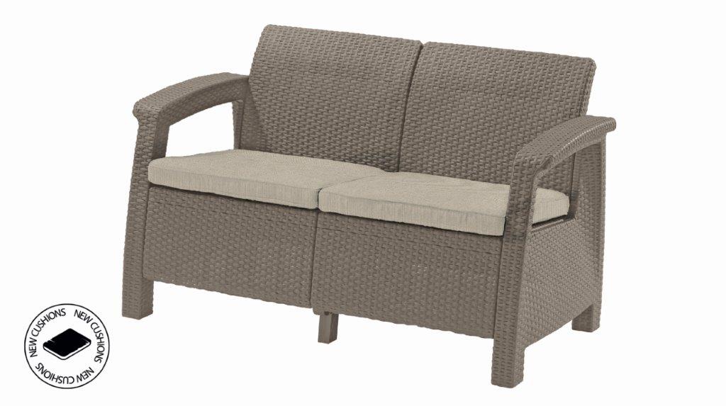 Zahradny-nabytok-Keter-Corfu-love-seat-dvousedacka-cappucccino Záhradný nábytok Keter Corfu love seat dvousedačka cappucccino – Obrázok 1