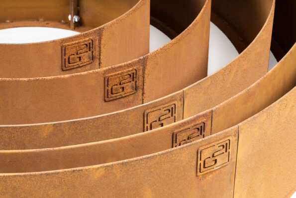 Záhradný obrubník G21 100 x 20 cm, kruhový, Corten – Obrázok 9