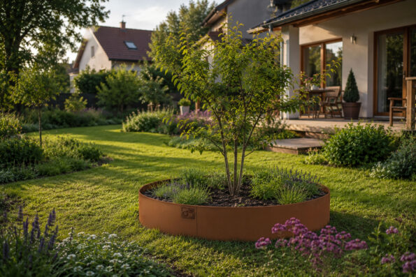 Záhradný obrubník G21 90 x 20 cm, kruhový, Corten – Obrázok 10