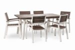 Záhradný stôl Keter Harmony rozkladací biely / cappuccino – Obrázok 4