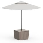 Záhradný stôl Keter Luzon Deco ashwood / cappuccino – Obrázok 2