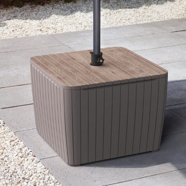 Záhradný stôl Keter Luzon Deco ashwood / cappuccino – Obrázok 4