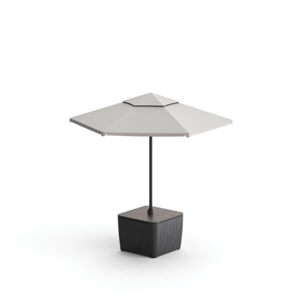 Záhradný stôl Keter Luzon Deco walnut / grafit – Obrázok 3