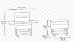 Záhradný stôl Keter Patio Cooler sivý – Obrázok 8