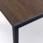 Záhradný stôl Keter Porto 200 walnut black steel – Obrázok 2