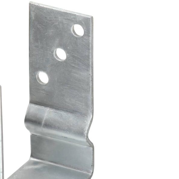 vidaXL Kotvy na plot 12 ks strieborné 10x6x15 cm pozinkovaná oceľ – Obrázok 5
