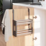 vidaXL Organizér pod umývadlo 34x12x26 cm hliníkový