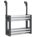 vidaXL Organizér pod umývadlo 34x12x26 cm hliníkový – Obrázok 2