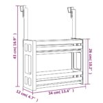 vidaXL Organizér pod umývadlo 34x12x26 cm hliníkový – Obrázok 6