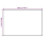 vidaXL Koberec do stanu 200x300 cm modrý HDPE – Obrázok 7