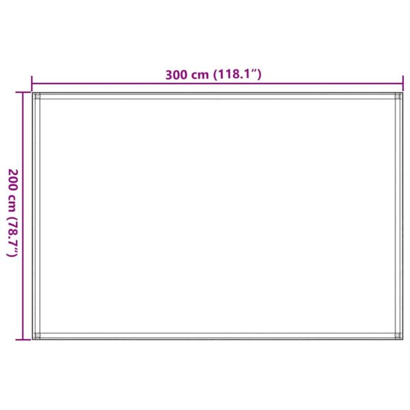 vidaXL Koberec do stanu 200x300 cm modrý HDPE – Obrázok 7